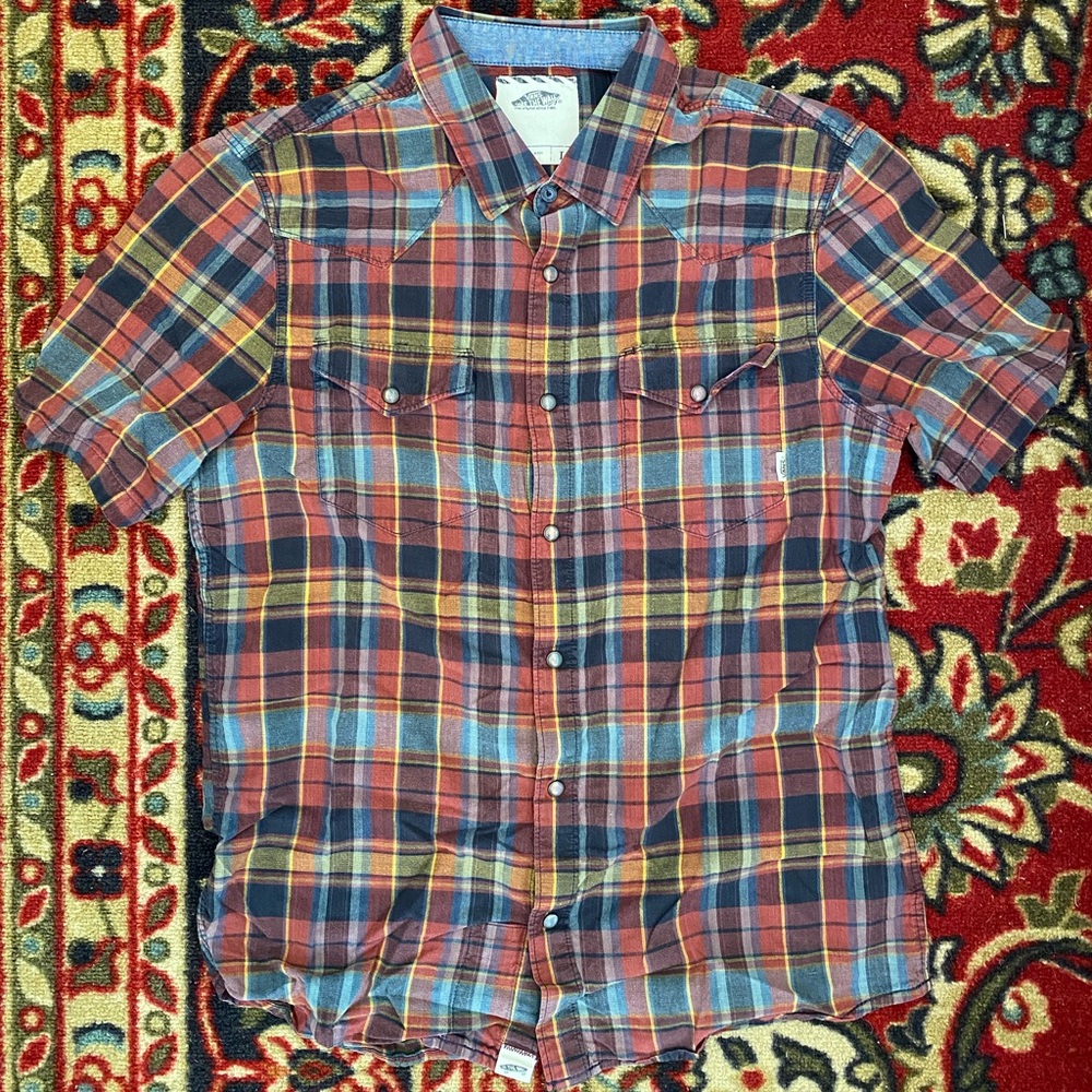 Vans plaid button-down